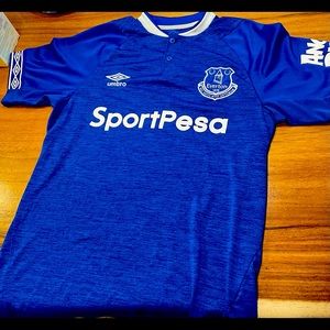Everton football jersey-Adult small, like new